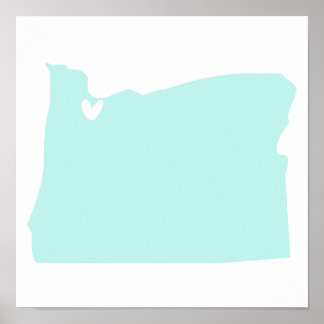 オレゴン州ポートランド・ラブポスター ポスター