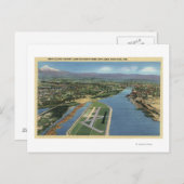 オレゴン州ポートランド – Swan Island Airport Looking ポストカード (正面/裏面)