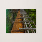 オレゴン州マッケンジー川の橋の源流 ジグソーパズル (横)