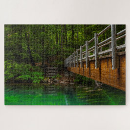 オレゴン州マッケンジー川の源流の橋 ジグソーパズル