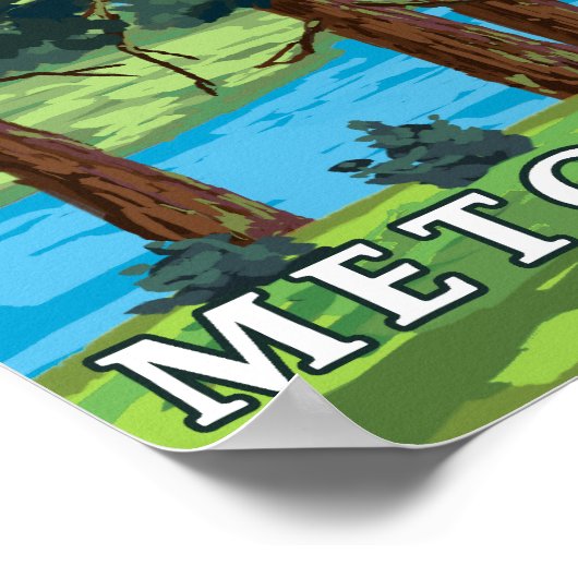 オレゴン州メトリウス川ヘッドウォーター ポスター (角)