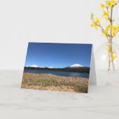 オレゴン州ラヴァ湖 カード (黄色い花)