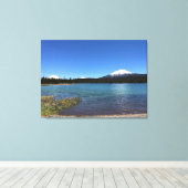 オレゴン州リトルラヴァ湖 キャンバスプリント (インサイチュ (ウッドフロア))