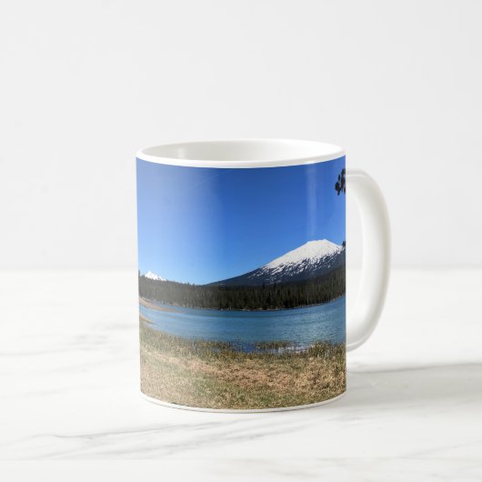 オレゴン州リトルラヴァ湖 コーヒーマグカップ (正面右)