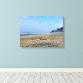 オレゴン州リンカーン・シティのRoads End キャンバスプリント (インサイチュ (ウッドフロア))