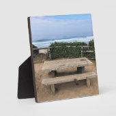 オレゴン州リンカーン・シティのRoads End フォトプラーク (正面)