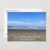 オレゴン州リンカーン・シティのRoads End ポストカード (正面/裏面)