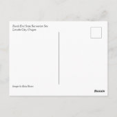 オレゴン州リンカーン・シティのRoads End ポストカード (裏面)