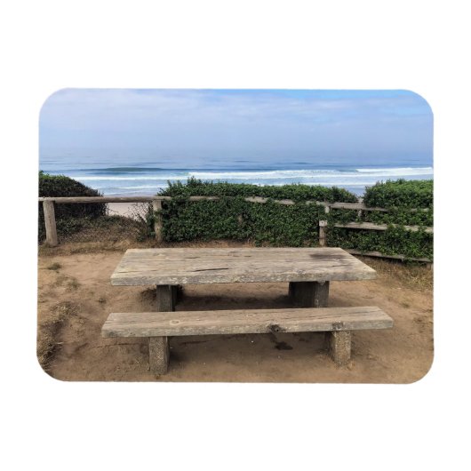 オレゴン州リンカーン・シティのRoads End マグネット (横)