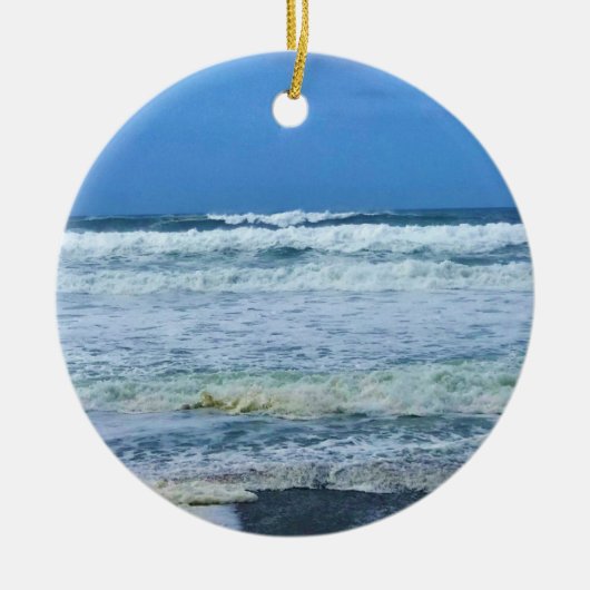 オレゴン州リンカーン・シティ・ネルスコット・リーフ セラミックオーナメント (正面)