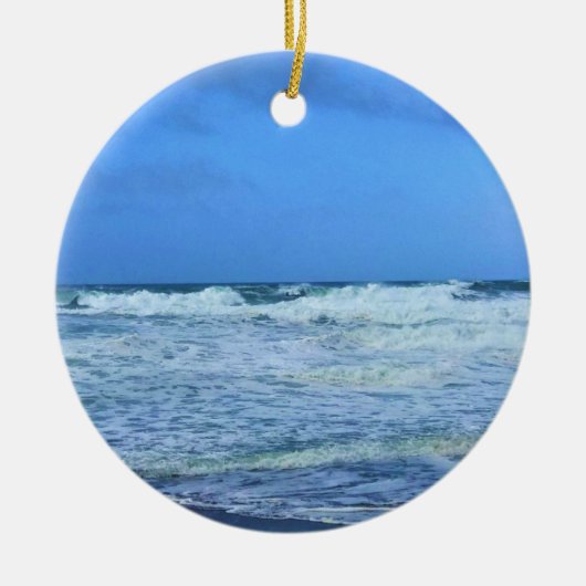 オレゴン州リンカーン・シティ・ネルスコット・リーフ セラミックオーナメント (正面)