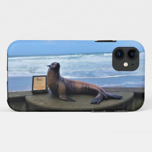 オレゴン州リンカーン・シティ・ネルスコット・リーフ Case-Mate iPhoneケース (裏面(横))