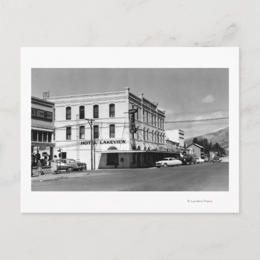 オレゴン州レイクビューメイン通りビュー写真#1 ポストカード (正面)