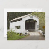 オレゴン州レーン郡ワイルドキャットカバー橋 ポストカード (正面/裏面)