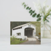 オレゴン州レーン郡ワイルドキャットカバー橋 ポストカード (スタンド正面)