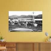 オレゴン州ロッカウェイ キャンバスプリント (インサイチュ (リビング))