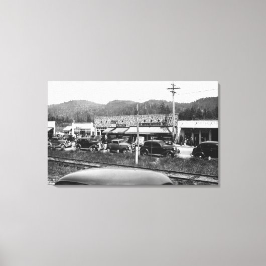 オレゴン州ロッカウェイ キャンバスプリント (正面)