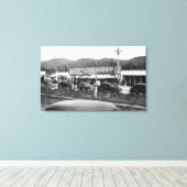 オレゴン州ロッカウェイ キャンバスプリント (インサイチュ (ウッドフロア))