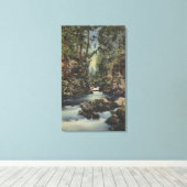 オレゴン州ローグ川 – 川の上の峡谷 キャンバスプリント (インサイチュ (ウッドフロア))