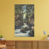 オレゴン州ローグ川 – 川の上の峡谷 キャンバスプリント (インサイチュ (リビング))