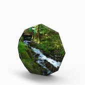 オレゴン州ワキーナ滝の流出水 フォトブロック (右)