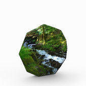 オレゴン州ワキーナ滝の流出水 フォトブロック (左)