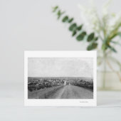 オレゴン州ワスコの鳥瞰写真 ポストカード (スタンド正面)