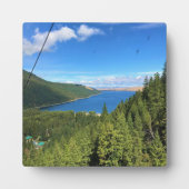 オレゴン州ワロア湖の景色 フォトプラーク (正面)
