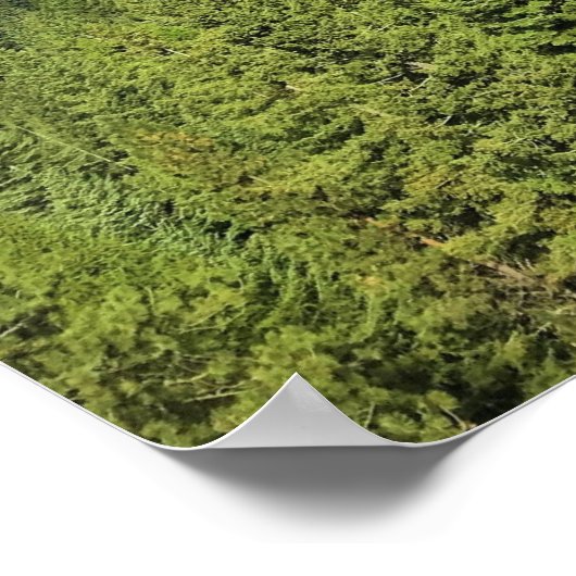 オレゴン州ワロア湖の景色 ポスター (角)