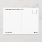 オレゴン州ワロア湖の景色 ポストカード (裏面)