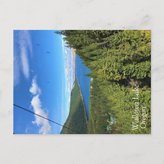 オレゴン州ワロア湖の景色 ポストカード (正面)