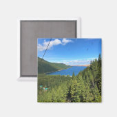 オレゴン州ワロア湖の景色 マグネット (正面/裏面)