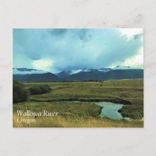 オレゴン州ワロウア川 ポストカード (正面)