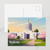 オレゴン州会議事堂 アメリカ ポストカード (正面/裏面)