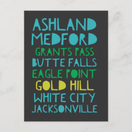 オレゴン州南部の都市 ポストカード
