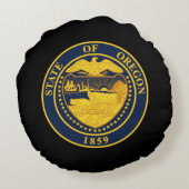 オレゴン州印 ラウンドクッション (裏面)
