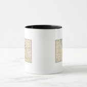 オレゴン州地図2 マグカップ (中央)