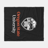 オレゴン州大学 フリースブランケット (正面(横))