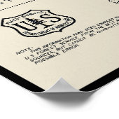 オレゴン州太平洋岸証跡地図1936 ポスター (角)