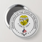 オレゴン州州のフリーメーソンロッジ 缶バッジ (正面&裏面)