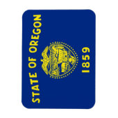 オレゴン州旗を持つ愛国的な柔軟な磁石 マグネット (縦)