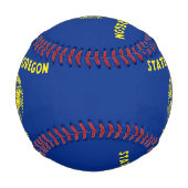 オレゴン州旗を持つ愛国野球 野球ボール (正面)