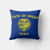 オレゴン州旗アメリカのモジョ・ピロー クッション (裏面)