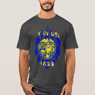 オレゴン州旗クラフトビアホップコーン Tシャツ