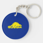 オレゴン州旗デザイン キーホルダー (裏面)