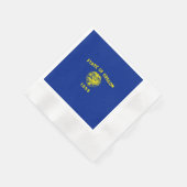 オレゴン州旗デザイン 縁ありカクテルナプキン (角)