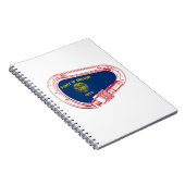 オレゴン州旗登山カラビナー ノートブック (右側)