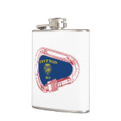 オレゴン州旗登山カラビナー フラスク (左)