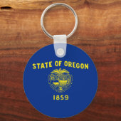オレゴン州旗 キーホルダー (正面)