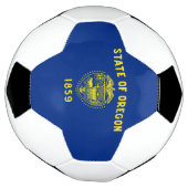 オレゴン州旗 サッカーボール (回転)